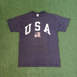 VINTAGE Russell Athletic USA T Shirt Size Large